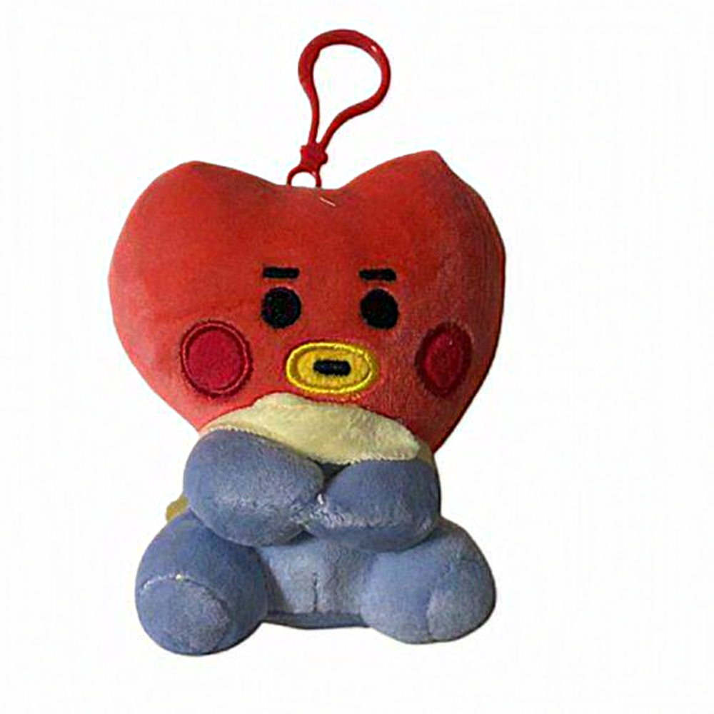 BTS 21 "Tata" heart ❤️ full body red keychain plushie line friends bag‎ c…